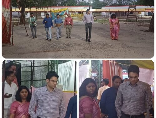 *कलेक्टर श्री प्रसाद ने मतगणना स्थल की व्यवस्थाओं का लिया जायजा*  *दिशा संकेतक और निर्देशक लगाने के दिए निर्देश*