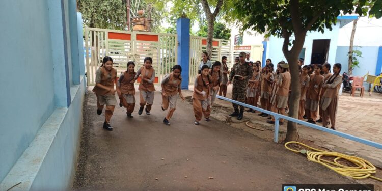 समेरिटंस में एनसीसी बालिकाओ की हुई भर्ती
