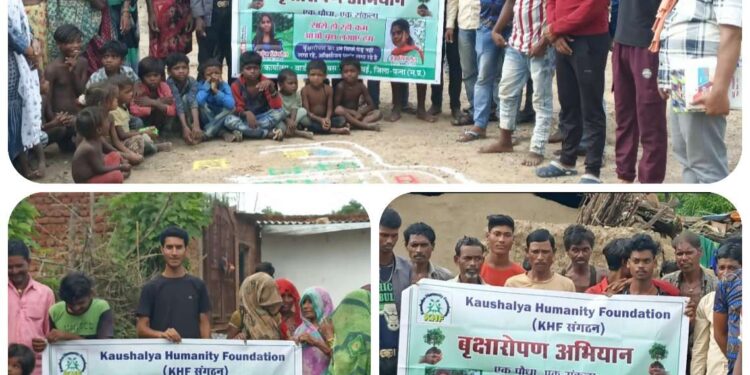 पवई विधानसभा अंतर्गत ग्राम पंचायत कुम्हारी एवं ग्राम किन्ना में वृक्षारोपण अभियान चलाया