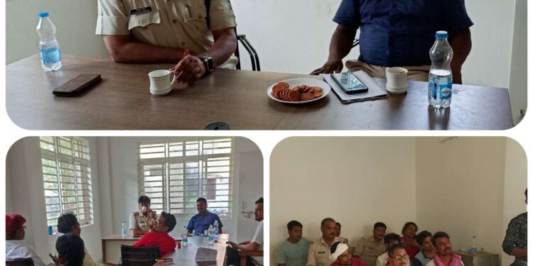 मुहर्रम पर्व को लेकर शांति समिति की बैठक सम्पन,,,