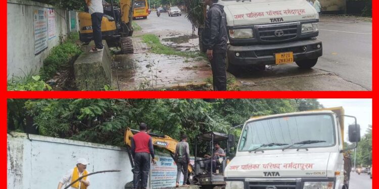 शहर को बाढ़ और जल भराव से रोकने नालों की सफाई में निकल रही पॉलिथीन सहित बीयर और शराब की बोतले..!जुझारु पार्षद राजेंद्र उपाध्याय नगर पालिका टीम के साथ स्वयं नालों की सफाई करने उतरे..वीडियो