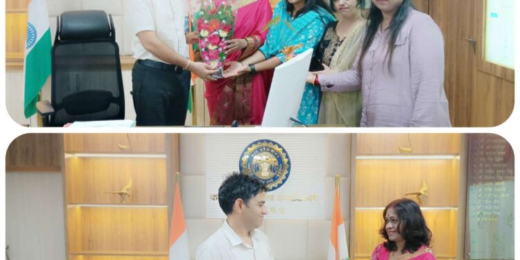 मुस्कान ड्रीम्स फाउंडेशन ने आम का पौधा भेंट कर नवनियुक्त जिला कलेक्टर दिलीप यादव  का किया स्वागत सम्मान