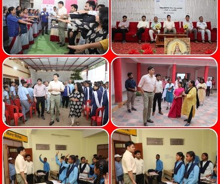 कलेक्टर अविप्रसाद नें देवराकला में स्कूली छात्रों को नशामुक्ति की दिलाई शपथ