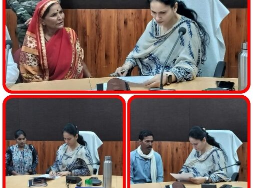 कलेक्टर डॉ. सलोनी सिडाना ने जनसुनवाई में अधिकारियों को दिए आवेदन के त्वरित निराकरण के निर्देश  जनसुनवाई में पहुंचे 121 आवेदक