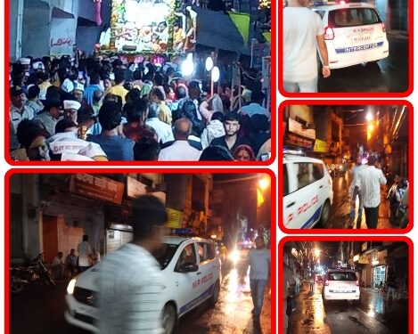 राष्ट्रीय राजमार्ग पर वाहनों की गति को नियंत्रित करने के लिए इंटरसेप्टर वाहन का प्रयोग जुलूस झाकिया निकालने के काम आ रही