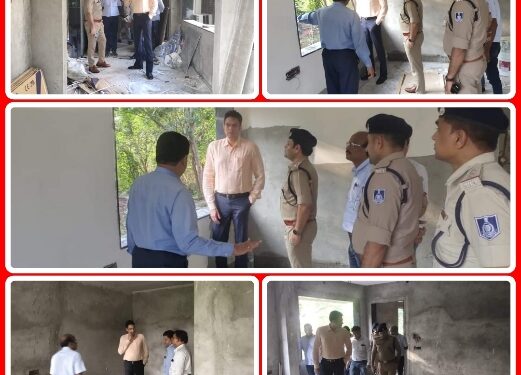 कलेक्टर और एस पी ने किया सर्किट हाऊस में कक्षों के उन्नयन कार्य का निरीक्षण*  17.62 लाख रूपये की लागत से चल रहा उन्नयन कार्य