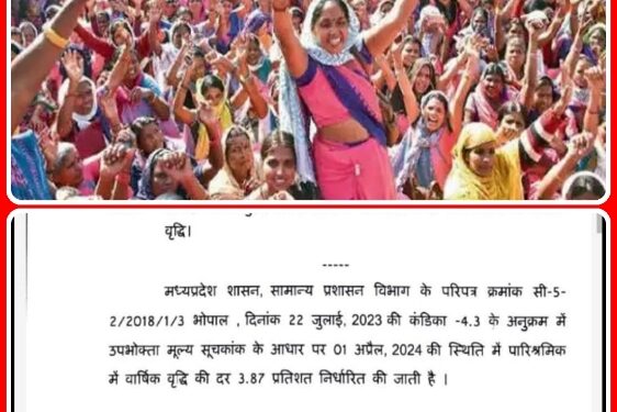 संविदाकर्मियों को मोहन सरकार का बड़ा तोहफा: वेतन में 3.87 प्रतिशत की वृद्धि,
