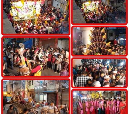 जगन्नाथ मन्दिर से रथ यात्रा हुई प्रारम्भ, धूम धाम से निकाली जा रही रथ यात्रा, उत्साव के साथ शामिल हो रहे श्राधालु