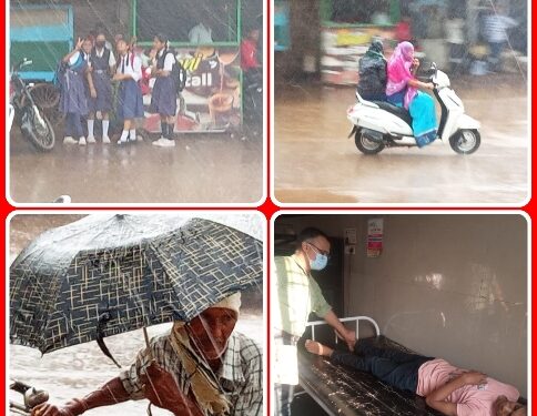 कभी खुशी कभी गम, तेज धूप उमस भरी गर्मी के बाद हो रही बारिश से स्वास्थ मे पड़ रहा असर, जानकारी के अनुसार