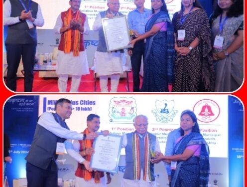 *नगर निगम जबलपुर को मिला राष्ट्रीय स्तर पर गौरव और सम्मान – निगमायुक्त*  *भारत सरकार के उत्कृष्टता की ओर बढ़ते कदम कार्यक्रम के मंच पर* *दिल्ली में नगर निगम जबलपुर को राष्ट्रीय स्तर पर किया गया पुरस्कृत*