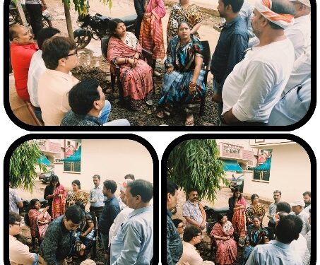 *स्थानीय जनों की समस्याओं का निराकरण करने पहुँची महापौर प्रीति संजीव सूरी*  *शिवाजी नगर में सीवेज से क्षतिग्रस्त डब्ल्यूबीएम रोड का निरीक्षण कर मरम्मत हेतु दिये निर्देश*