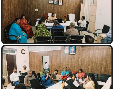 *शहर की विद्युत व्यवस्था में सुधार हेतु महापौर प्रीति संजीव सूरी ने ली बैठक* *नगर निगम एवं एमपीईबी के अधिकारी रहे उपस्थित*