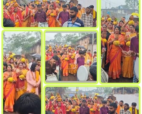 श्री गणेश सिद्धेश्वर महादेव मंदिर के प्राण प्रतिष्ठा महोत्सव का हुआ आगाज, भव्य कलश यात्रा में महापौर प्रीती संजीव सूरी ने लिया हिस्सा, 7 जुलाई को होगा विशाल भंडारा