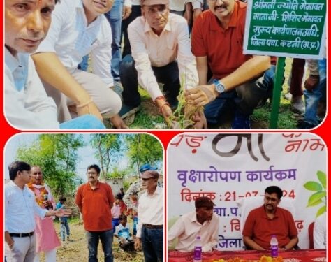 *पौधे रोपित करने के साथ उनकी देखभाल और सुरक्षा करना हम सब की जिम्मेदारी- सीईओ श्री गेमावत* *”एक पेड़ मां के नाम” अभियान के अंतर्गत जिला पंचायत सीईओ ने पिपरा पहुंचकर जनप्रतिनिधियों की मौजूदगी में दिया पर्यावरण संरक्षण का संदेश*