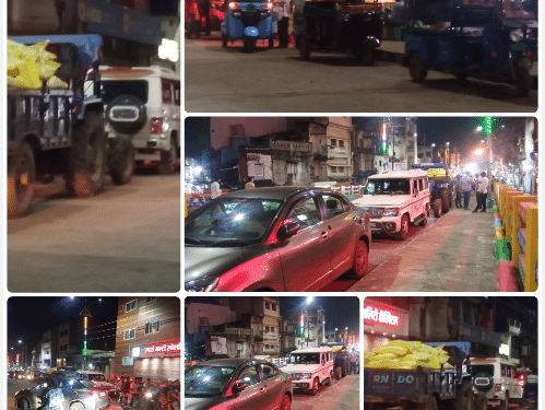 गर्ग चौराहा ओवर ब्रिज बना पार्किंग स्थल