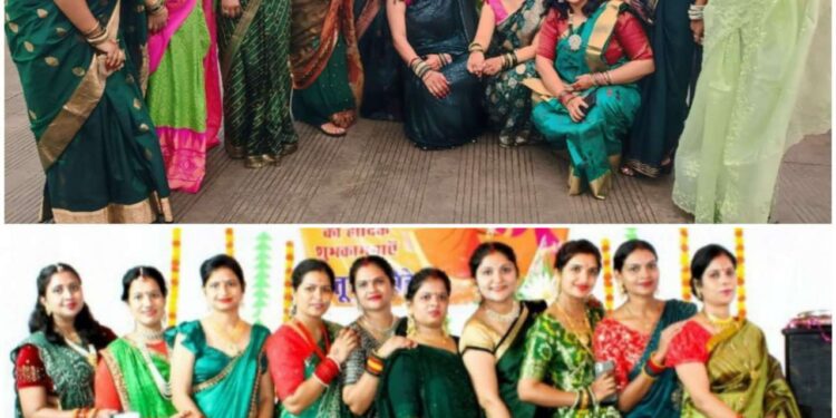 कस्तूरी हैबिटेट में धूमधाम से मनाई गई हरियाली तीज,,