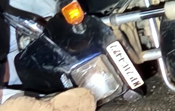 अज्ञात वाहन की टक्कर से मोटर साइकिल चालक की हुई मौत