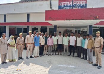 *थाना तालग्राम पुलिस द्वारा 15 NBW वारंटी अभियुक्तों को किया गिरफ्तार*