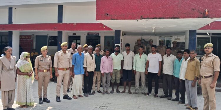 *थाना तालग्राम पुलिस द्वारा 15 NBW वारंटी अभियुक्तों को किया गिरफ्तार*