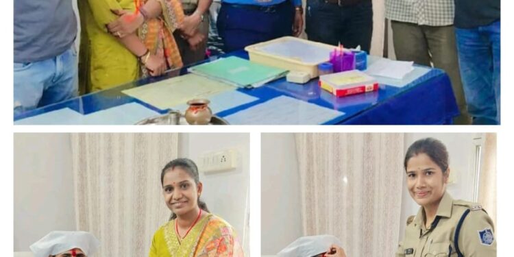 कालापीपल पुलिस थाने पर मना रक्षाबंधन पर्व…!