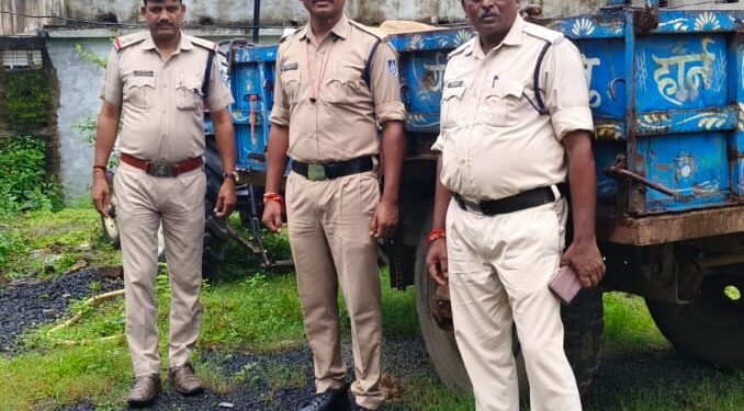 अवैध रेत परिवहन के विरुद्ध बरही पुलिस एवं प्रशासन की संयुक्त कार्यवाही