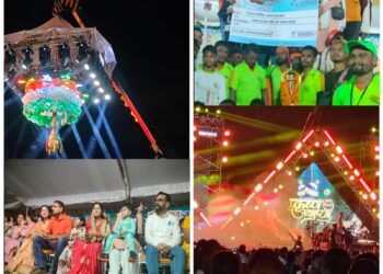 *डोंगरगढ -दही हाण्डी लूट का भव्य आयोजन, 35 फीट की ऊंचाई पर बंधी मटकी…*