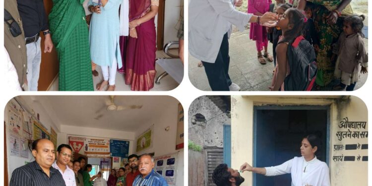 *आयुष विभाग के मलेरिया रोग नियंत्रण कार्यक्रम 2024 का प्रथम चरण की तृतीय खुराक खिलाई गई*