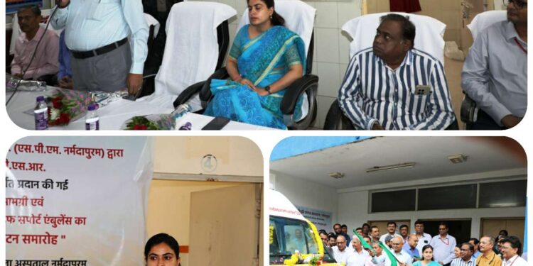 एसपीएम द्वारा जिला चिकित्सालय को दी गई 1 करोड से अधिक की चिकित्सा सुविधाओं का किया गया लोकार्पण,उच्च स्तरीय सुविधाओं को हमेशा सही संचालन की स्थिति में रखे : कलेक्टर सोनिया मीना