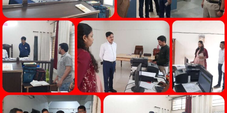 *कलेक्टर श्री सिंह ने किया तहसील कोर्ट शहरी एवं ग्रामीण छिंदवाड़ा का औचक निरीक्षण* *पटवारियों की बैठक भी ली*  *राजस्व महाभियान 2.0 के दौरान राजस्व प्रकरणों के निराकरण में गति लाने के निर्देश दिए*