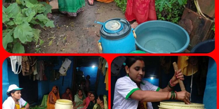 जैविक कीटनाशक निर्माण का प्रयोग प्रदर्शन