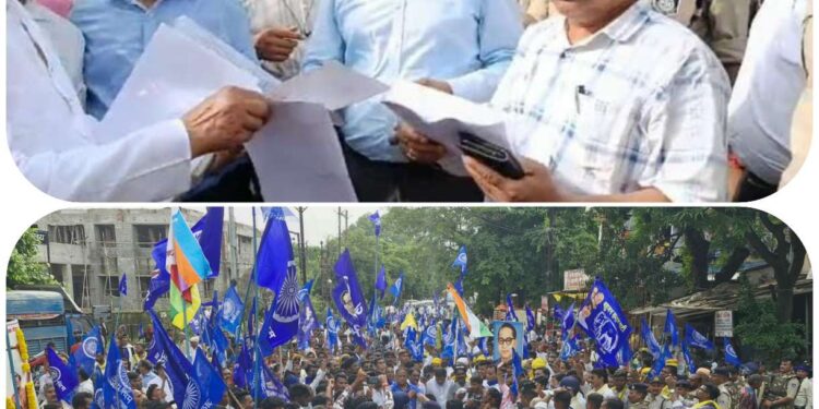एससी एसटी आरक्षण में कोटा देने के विरोध में भारत बंद के तहत जिला मुख्यालय पर भी हुआ बड़ा प्रदर्शन,सौंपा ज्ञापन…वीडियो