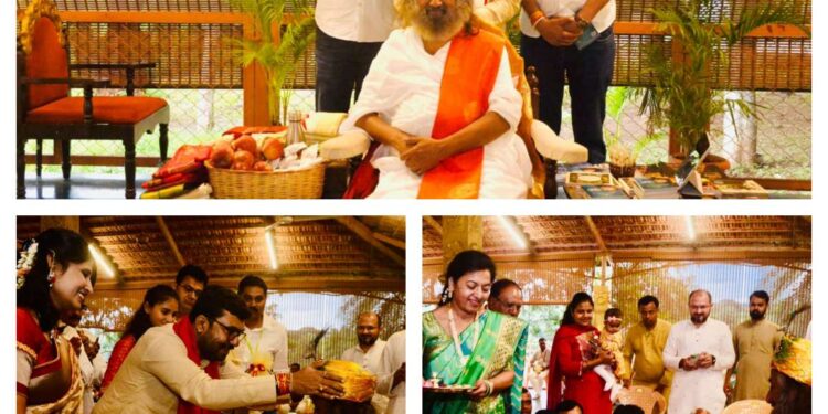 *सांसद बंटी विवेक साहू ने लिया संत श्री श्री रविशंकर जी से आशीर्वाद* *जिलेवासियों की सुख,शांति,समृद्धि के लिए लिया आशीर्वाद,छिंदवाड़ा आने का आमंत्रण दिया*