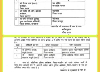 सागर में हुए हादसे के बाद राज्य सरकार ने जिले के SP और कलेक्टर को हटाया