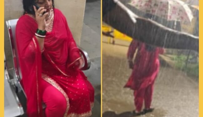 महापौर 3 बजे भ्रमण पर निकली भारी बरसात में पैदल ही किया क्षेत्र का भ्रमण,