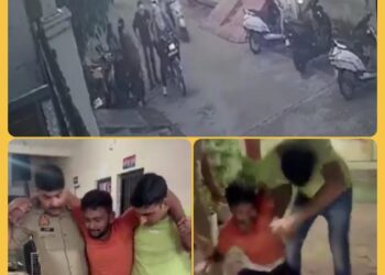 देखिऐ VIDEO, कोचिंग सेंटर के बाहर लड़कियों से छेड़खानी करने वालो का पुलिस ने मुकम्मल ट्रीटमेंट किया