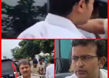 उज्जैन देवास सीट से बीजेपी विधायक गायत्री राजे पंवार का बेटा विक्रम सिंह गाड़ियों के काफिले के साथ महाकाल लोक के परिसर में घुसा, मौके पर मौजूद कलेक्टर और एसपी ने जब्त कीं काफिले की तीन गाड़ियां, देखें वायरल हो रहा ये VIDEO