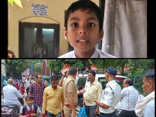 बार्डस्ले स्कूल के विद्यार्थी ने यातायात प्रभारी राहुल पांडे से बताया कि हामारे आटो चालक करते है लापरवाही