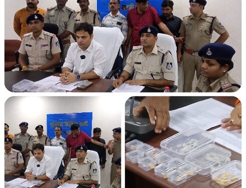 माधवनगर कटनी समदड़िया कॉलोनी के 04 घरो में हुई बड़ी चोरियों का पर्दाफाश, लगभग 10 लाख से अधिक की संपत्ति वरामद