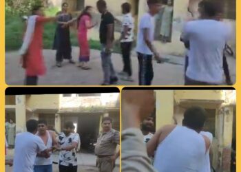 थाना प्रभारी प्रेमी के साथ रंगे हाथों पकड़ी गई  प्रेमी भी है इंस्पेक्टर, परिजनों ने दोनों को पकड़ा देखिऐ  VIDEO