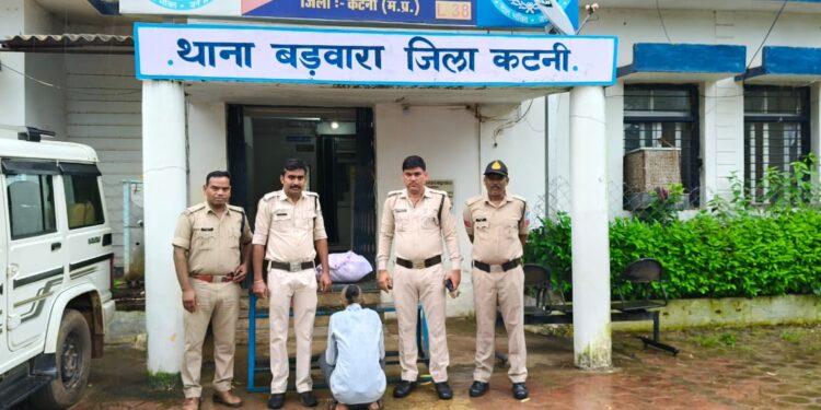 बड़वारा पुलिस की अवैध मादक पदार्थ गांजा तस्कर के विरुद्ध बड़ी कार्यवाही