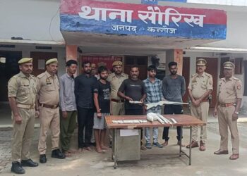 *थाना सौरिख पुलिस द्वारा डकैती की योजना बनाने वाले 6 अभियुक्तों को किया गिरफ्तार