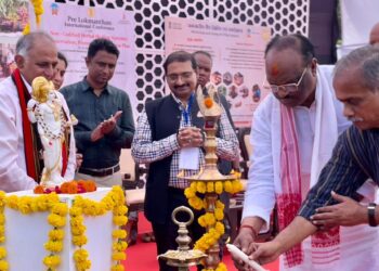 मानव संग्रहालय में केन्द्रीय राज्यमंत्री श्री दुर्गादास उइके ने अंतर राष्ट्रीय सम्मेलन पूर्व लोकमंथन का किया शुभारंभ.  5 दिवसीय जनजातीय वैद्य शिविर का भी हुआ शुभारंभ.