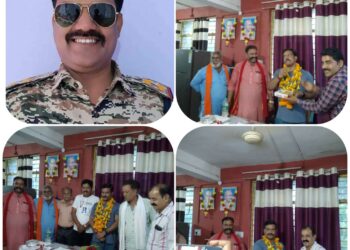 थाना प्रभारी नरयावली को जनप्रतिनिधियों ने दी बधाई