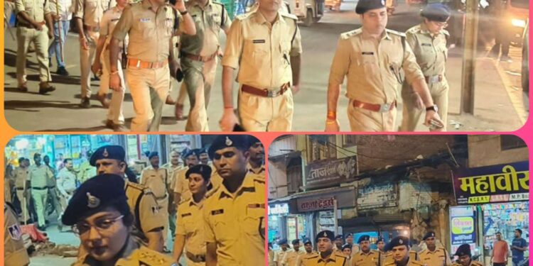 पुलिस अधीक्षक अभिजीत रंजन स्वयं, एवम जिले के सभी थाना क्षेत्रों में पुलिस फोर्स द्वारा निकाले गए फ़्लैग-मार्च।* *पुलिस टेक्निकल टीम की तमाम सोशल मीडिया प्लेटफॉर्म्स पर रहेगी नजर।*
