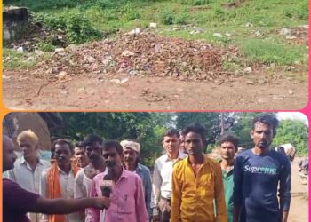 गांव में फैली गंदगी से ग्रामीण हो रहे बीमार सुनिऐ ग्रामीणों की जुबानी