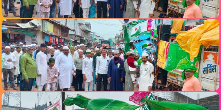 जोश के साथ मनाया पैगंबर हजरत साहब का जन्मदिन,ईद मिलादुन्नबी पर निकाला मोहम्मदी ए जुलूस घरों मस्जिदों और दुकानों को सजाया, जगह जगह किया लंगर का प्रोग्राम