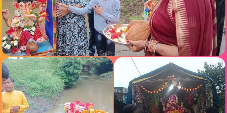 सिलौंडी गणपति बप्पा जी को भक्तो ने दी भावभीनी विदाई