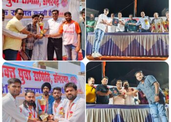 *डोंगरगढ-श्री गणेश विसर्जन मनमोहन झांकियो को हनुमान भक्तो ने किया पुरस्कृत*