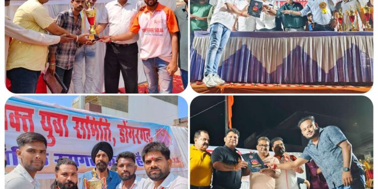 *डोंगरगढ-श्री गणेश विसर्जन मनमोहन झांकियो को हनुमान भक्तो ने किया पुरस्कृत*