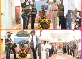 शाहिद दिपसिंह को सैनिक संगठन हरदा द्वारा दी श्रद्धांजलि